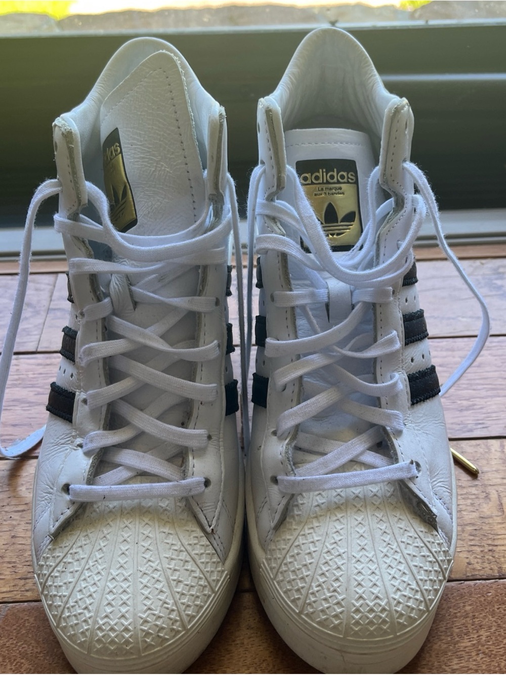 Adidas wedge super star ellure sneaker collectible size US 7